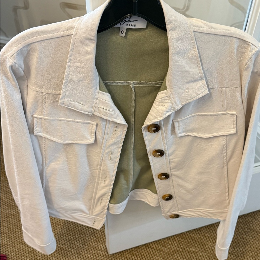 Elegant Cream Jean Jacket